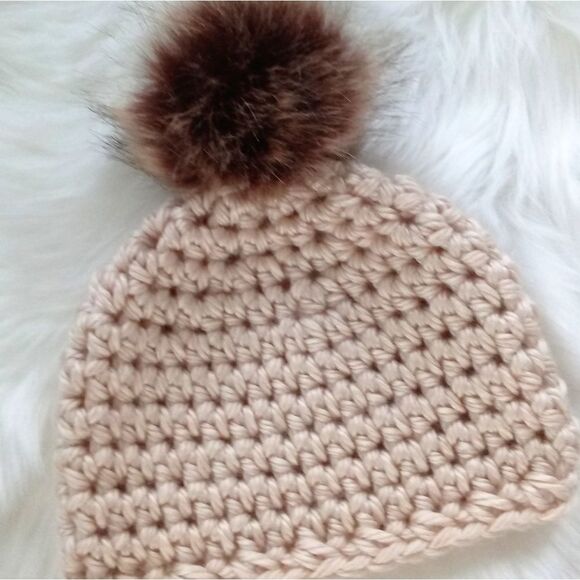 Matching Chunky Knit Crochet Hat Set - Picture 8 of 8